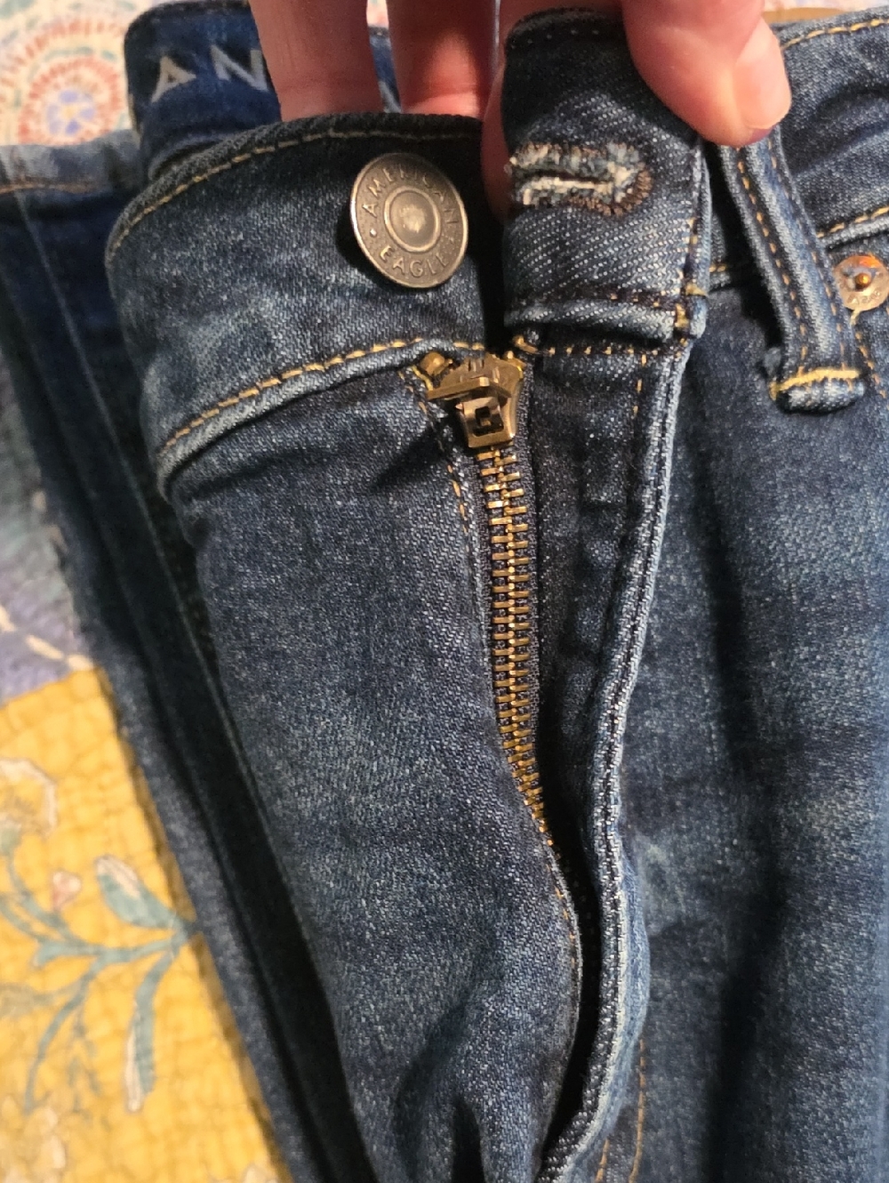 American Eagle Dark Blue AirFlex+ Denim Jeans - Picture 10 of 10